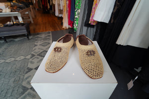 SIMKHAI Eden Raffia Ballet Flat