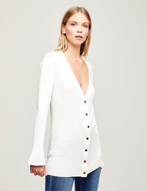 
            
                Load image into Gallery viewer, L&amp;#39;AGENCE LUCAS CARDIGAN IVORY
            
        