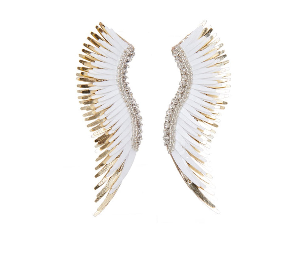 
            
                Load image into Gallery viewer, MIGNONNE GAVIGAN MADELINE EARRINGS IVORY/ GOLD
            
        