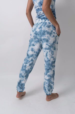 LEALLO MAX JOGGER PULL ON PANT IN TIE BLUE HEAVEN